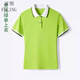 富領(lǐng)幼兒教師園服園老師夏季棉短袖POLO衫幼師工作服2025新款服 熒光綠 M 適合85一95斤
