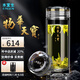水宜生純鈦杯玻璃杯雙層水晶泡茶杯抑菌保溫防燙水杯商務便攜車載耐高溫 【物崋天寳】 330ml