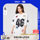 ONLYNBA聯(lián)名款潮酷字母寬松圓領(lǐng)T恤女|123201106 A43 奶油白色NEW CREAM 155/76A/XS