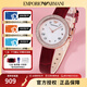 安普里奧·阿瑪尼（Emporio Armani）女士石英腕表滿(mǎn)天星歐美時(shí)尚女表 生日禮物送女友老婆 明星同款玫瑰小圓盤(pán)AR11357