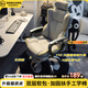南皇電競椅游戲椅電腦椅子人體工學(xué)椅家用宿舍久坐舒服辦公沙發(fā)轉(zhuǎn)座椅 170°灰-貓抓皮乳膠-4級氣桿 120-155度(含) 聯(lián)動扶手 尼龍腳