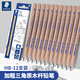施德樓（STAEDTLER）HB鉛筆 加粗三角原木桿小學(xué)生考試涂卡一二年級(jí)美術(shù)素描繪圖筆學(xué)生禮物開學(xué)必備12支/盒119N-HB