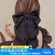 向晚 發(fā)夾發(fā)卡黑色大蝴蝶結(jié)發(fā)夾女飄帶抓夾高級感后腦勺鯊魚夾發(fā)飾