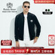 Raidy Boer/雷迪波爾【絲絨面料】男秋冬皇冠貼布繡夾克外套 3038 黑色 175/50/L