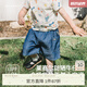 white wheat2025夏季新款兒童褲子休閑薄款百搭男女童牛仔寶寶短褲 藍(lán)色 90 cm