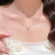 米蔓（MIMORE）S925銀蝴蝶項(xiàng)鏈女士小眾輕奢高級(jí)感2025新款鎖骨鏈七夕情人節(jié)禮物