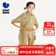 迷你巴拉【恐龍系列】男童女童連體衣寶寶吸濕速干爬服哈衣 卡其50653 73cm