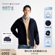 TOMMY HILFIGER【輕舒適】25春夏男裝防潑水休閑運動輕薄連帽夾克外套03725 藏青色DW5 L （推薦：150-165斤）