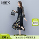 絲柏舍2025秋裝新款女裝長(cháng)袖裙子氣質(zhì)假兩件連衣裙