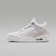耐克（NIKE）喬丹AJ3金屬銀復(fù)刻休閑鞋男子運(yùn)動鞋復(fù)古籃球鞋 CT8532-111 42