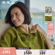斯琴（siqin）2024秋季新款女開(kāi)衫綿羊毛上衣繡花翻領(lǐng)針織外套BDQB00698 芥黃 L