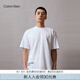 Calvin Klein Jeans夏季男士時(shí)尚ck炫彩涂鴉字母印花純棉短袖T恤ZM02801 YAF-月光白 L