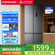 康佳小蠻腰60cm超薄零嵌入式410升70cm寬十字對開(kāi)四開(kāi)門(mén)冰箱雙循環(huán)一級能效底部散熱家電國家補貼
