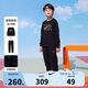 NIKE3BRAND 耐克童裝男女童加絨保暖衛(wèi)衣+長(zhǎng)褲2件套兒童套裝