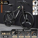 永久自行車(chē)山地車(chē)成人越野減震變速鋁合金公路賽油碟學(xué)生男女單車(chē)碟剎 鋼架-三刀 石墨黑【95%免安裝】 26寸24速【適合160-180cm】
