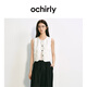 歐時(shí)力OCHIRLY 短款西裝馬甲女上衣透氣工裝設(shè)計(jì)感2025夏季新品 燕麥色 M