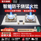 YANTT德國【防干燒燃氣灶】燃氣灶防干燒燃氣灶天然氣灶嵌入式煤氣灶雙灶2.5mm不銹鋼燃氣灶猛火燃氣灶 雙猛火定時加厚不銹鋼灶（1169款） 天然氣