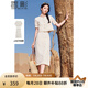 香影波西米亞風(fēng)鏤空套裝裙子女2025夏季新款米色流蘇半身裙兩件套 米色 均碼 L