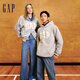 Gap女裝碳素軟磨抓絨字母logo連帽衛(wèi)衣外套641221 淺灰 160/80A(S) 亞洲尺碼