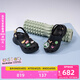 卡駱馳crocs檀健次同款復(fù)古洞洞鞋女鞋厚底老爹鞋小鯨魚洞洞鞋206302 黑色-001(含智必星) 36 /37(230mm)