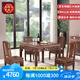 景典 紅木家具 非洲雞翅木（學(xué)名：非洲崖豆木）八仙桌明清古典小方桌實(shí)木餐桌木仿古四方桌飯桌 88八仙桌配4餐椅