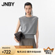 JNBY/江南布衣25夏新品針織長絨棉上衣毛衫背心修身套頭5P5312030 073/雜煙灰 M