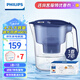 飛利浦（PHILIPS）凈水壺濾水壺過濾水壺凈水器濾水器過濾器濾芯 AWP2814藍(lán)色【4.2L】七芯裝