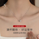 唯洛心純銀轉(zhuǎn)運(yùn)珠項(xiàng)鏈925吊墜小蠻腰輕奢送女友女生生日禮物送老婆媽媽 簡約禮盒套裝-免費(fèi)刻字-代寫賀卡 999銀材質(zhì)