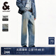 杰克·瓊斯（JACK&JONES）男裝夏季907寬松直筒牛仔褲男純棉潮流休閑褲子品牌男褲顯腿長(zhǎng) E39中藍(lán)牛仔 常規(guī) 32 175 W32/L32