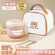 旗豐中小學(xué)生飯盒不銹鋼泡面碗316食品級帶蓋餐具盒兒童學(xué)校用可瀝水 小號粉色0.9L+折疊筷勺+保溫袋