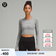 lululemon丨Swiftly Tech 女士運動短款長袖 T 恤 2.0 LW3GH4S 石板灰/白 M /8