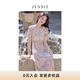 JESSIE【博主同款x花影】JESSIE法式氣質連衣裙夏季優(yōu)雅精致修身碎花裙 花色 L