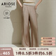 艾諾絲雅詩(shī)【商場(chǎng)同款】2025夏季新品醋酸垂感闊腿褲直筒休閑褲女40523072 茶棕色 M