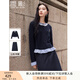 香影法式輕熟風(fēng)套裝女2025春秋新款藏青毛衣針織開衫半身裙兩件套 藏青 S