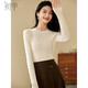 初申春秋針織衫女拼接半高領(lǐng)百搭基礎毛衣內搭打底衫上衣S143Z3035