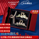 卡瑪倫發(fā)夾后腦勺發(fā)卡高端頭飾2025抓夾鯊魚夾發(fā)飾套裝情人節(jié)生日禮物女 山茶雨韻三件套