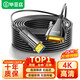畢亞茲 BIAZE光纖HDMI轉(zhuǎn)DVI線 （DVI端口接顯示端） 工程長距離布線電視電腦接顯示器視頻光纖線大屏高清轉(zhuǎn)換線 光纖HDMI轉(zhuǎn)DVI線【DVI口接顯示端】15米