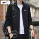 耐克（NIKE）外套男士 25秋季新款運動(dòng)服裝跑步速干衣立領(lǐng)防風(fēng)衣梭織冰絲夾克 DRI-FIT速干/薄款熱推/曬圖退10 XL 【180】體重150~170斤左右
