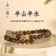 古苒海南沉香手串女款高端天然新疆和田玉中式復(fù)古顯白文藝佛珠手鏈女 3單圈【青緣】6mm海南沉香/和田