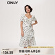 ONLY氣質(zhì)休閑V領(lǐng)中長(zhǎng)款泡泡袖連衣裙女|123207156 H23 黑波點(diǎn) XS (155) 76A