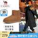 駱駝（CAMEL）男鞋冬季新款羊毛加絨棉鞋男款東北防寒保暖雪地靴男士 G13W837105 栗色男 41