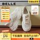 百麗（Belle）百搭舒適老爹鞋女商場(chǎng)同款個(gè)性休閑鞋B2H1DBM4 米色 36 (230mm)