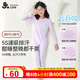 久歲伴【秒秒吸】兒童保暖內(nèi)衣女童薄款棉毛衫褲中大童吸濕排汗睡衣褲