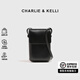 CHARLIE&KELLI CK品牌包包女包輕奢手機包多巴胺小包單肩斜挎包七夕禮物送女友 黑色【代寫賀卡 品牌禮袋 】
