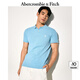 ABERCROMBIE & FITCH【經(jīng)典小麋鹿】男裝25夏季新款通勤POLO衫短袖T恤KI124-5182 天藍(lán)色 M (180/100A)
