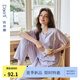 達爾麗（Daerli）睡衣女夏季薄款短袖長褲圓領(lǐng)家居服套裝2025新款可外穿520禮物 T8251219-048 XL