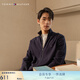 TOMMY HILFIGER男裝純棉通勤純色立領(lǐng)拉鏈開衫合身針織毛衣外套78J9716 藏青色FAP S （推薦：120-135斤）