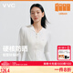 VVC防曬衣服女士修身冰絲涼感防紫外線城市輕戶外外套 云紗白 M