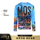 莫斯奇諾（moschino）Swimwear 男士藍色海洋logo印花圖案圓領(lǐng)衛(wèi)衣 3 A1707 2319 M碼