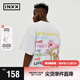 英克斯（inxx）【inxxstreet】明星同款走秀款夏季新寬松休閑立體繡花短袖T恤白 白色 L